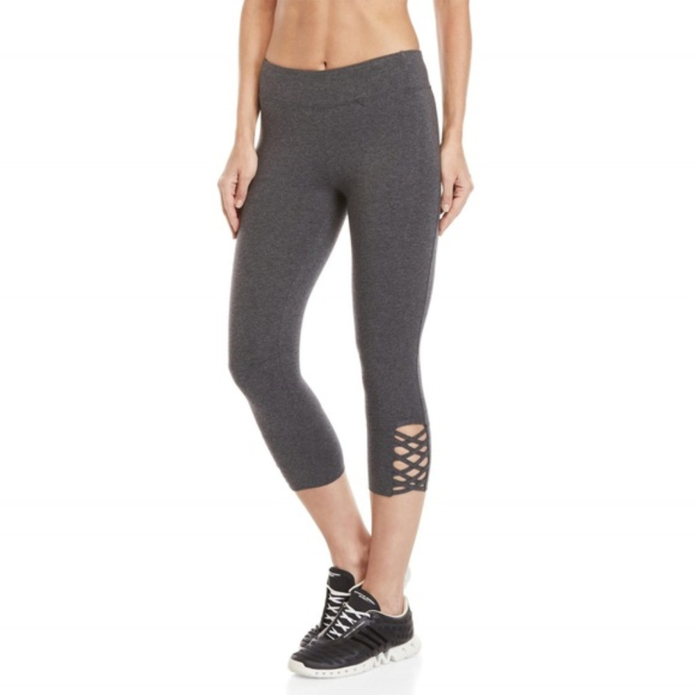 Andrew Marc Cropped Crisscross Performance Legging